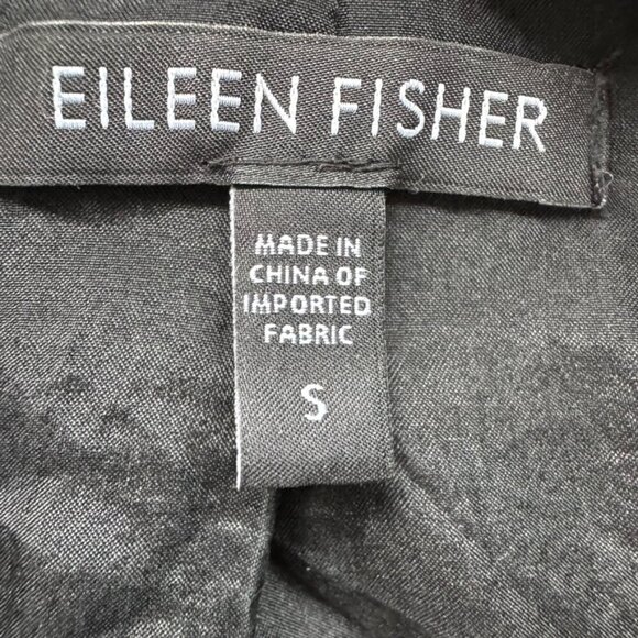 Eileen Fisher Eclipse Jacquard Silk Jacket Women's Size Small Artsy Lagenlook - Picture 9 of 12